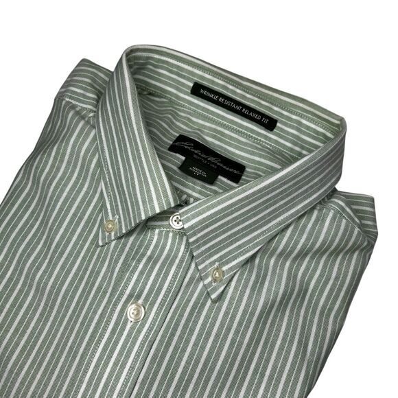 Eddie‎ Bauer Men’s Size Large Relaxed Fit Wrinkle-Resistant Short Sleeve Shirt - Picture 1 of 7